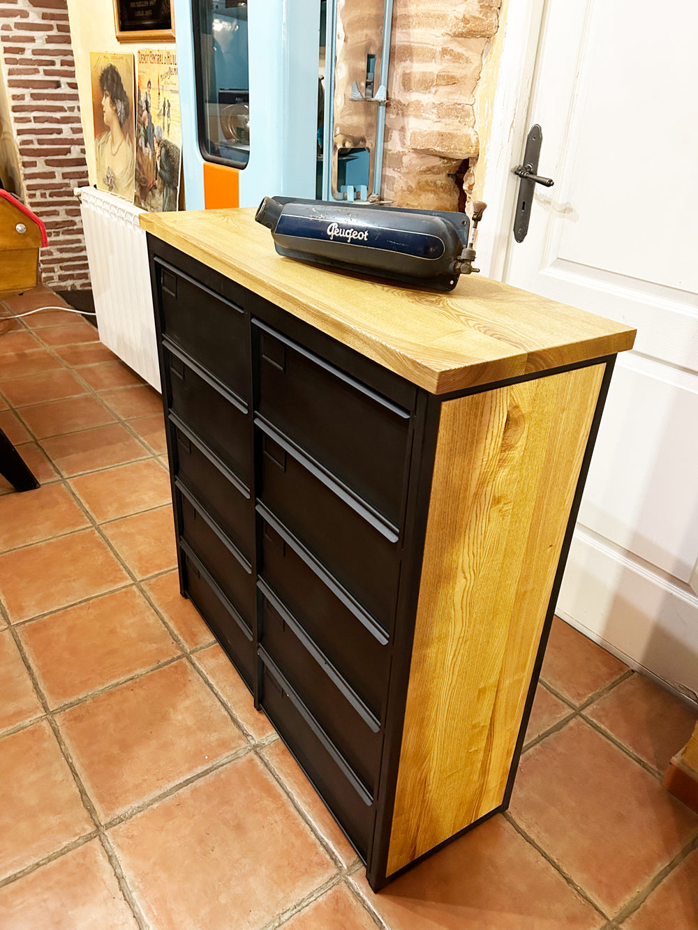 Meuble 10 clapets Roneo 1960 Réf 4207