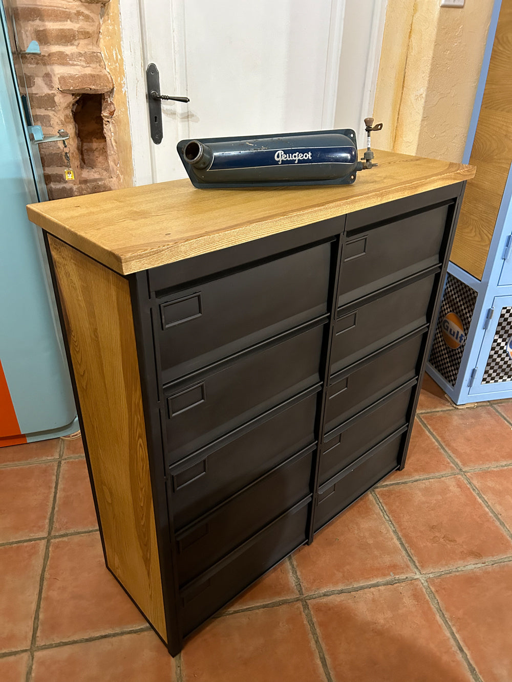 Meuble 10 clapets Roneo 1960 Réf 4207