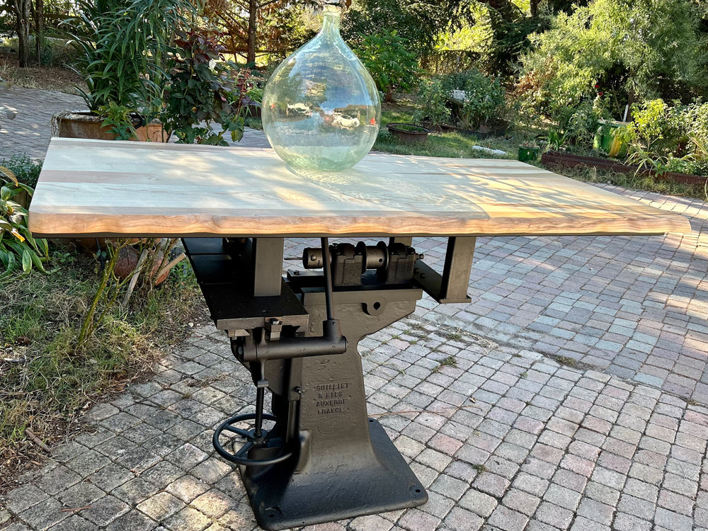 Table industriel piétement fonte réf 4109