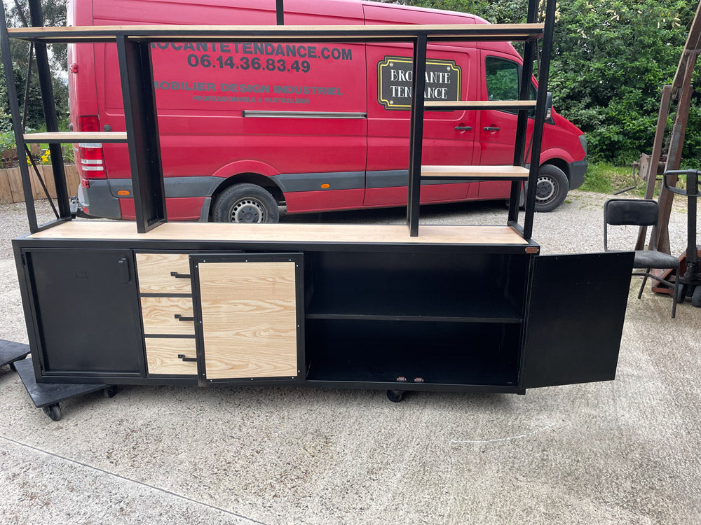 Bibliothèque/ Living design industriel. Réf 4046 Prix : 4500€