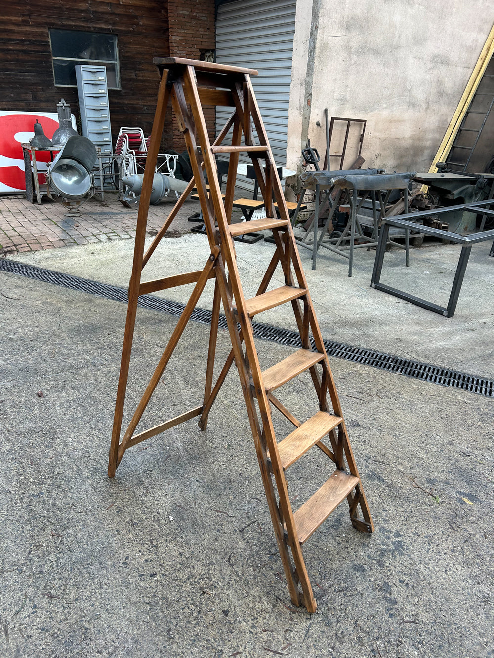 Echelle de peintre vintage 6 Marches Réf 4358