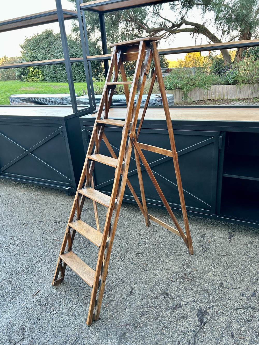 Echelle de peintre vintage 6 Marches Réf 4358