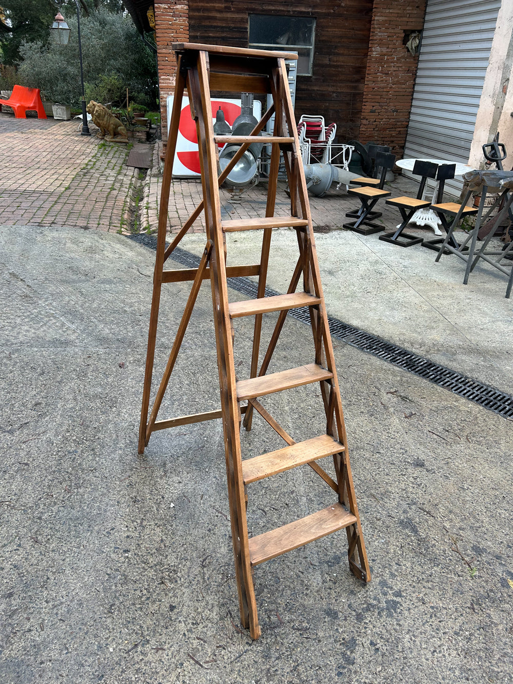 Echelle de peintre vintage 6 Marches Réf 4358