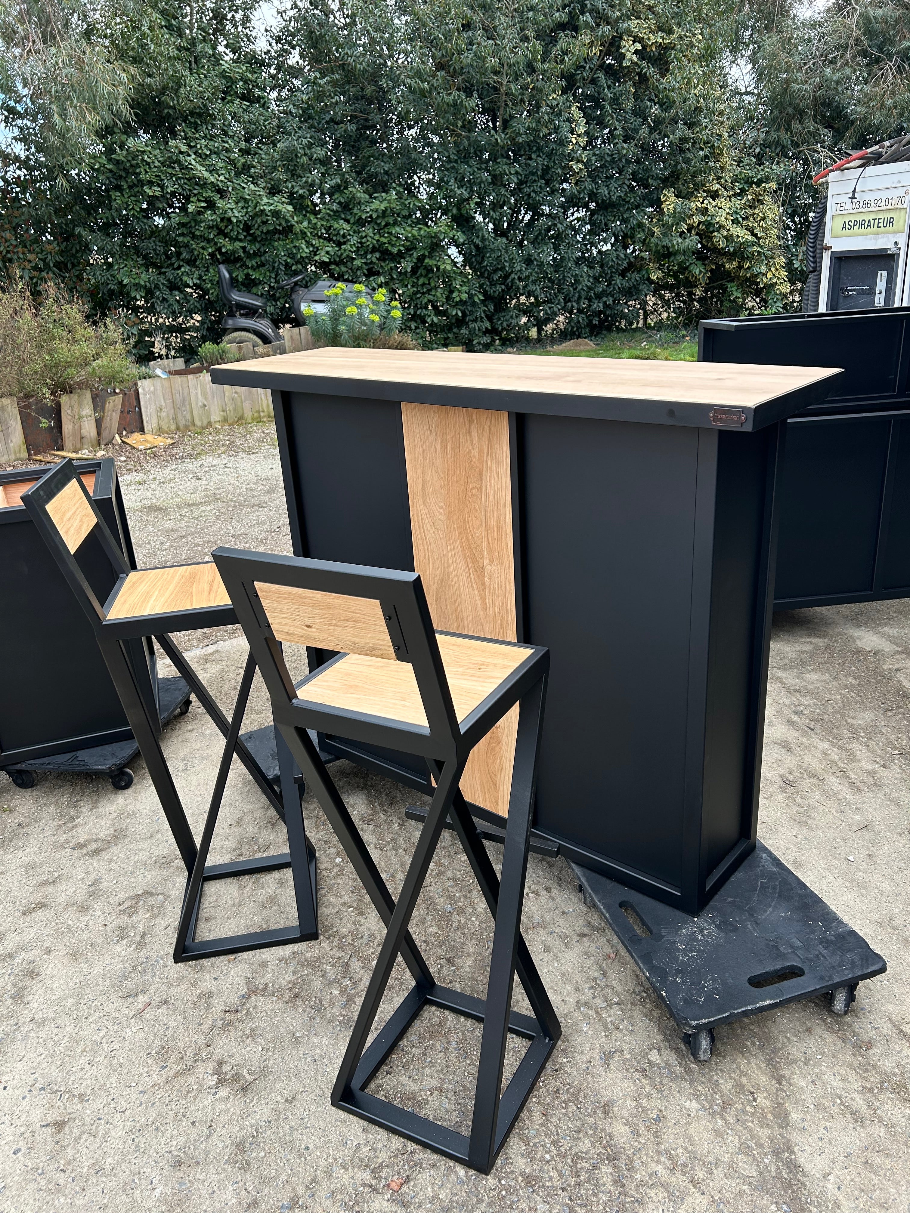 Comptoir industriel portes coulissantes PRIX de base: 990€ réf 3295