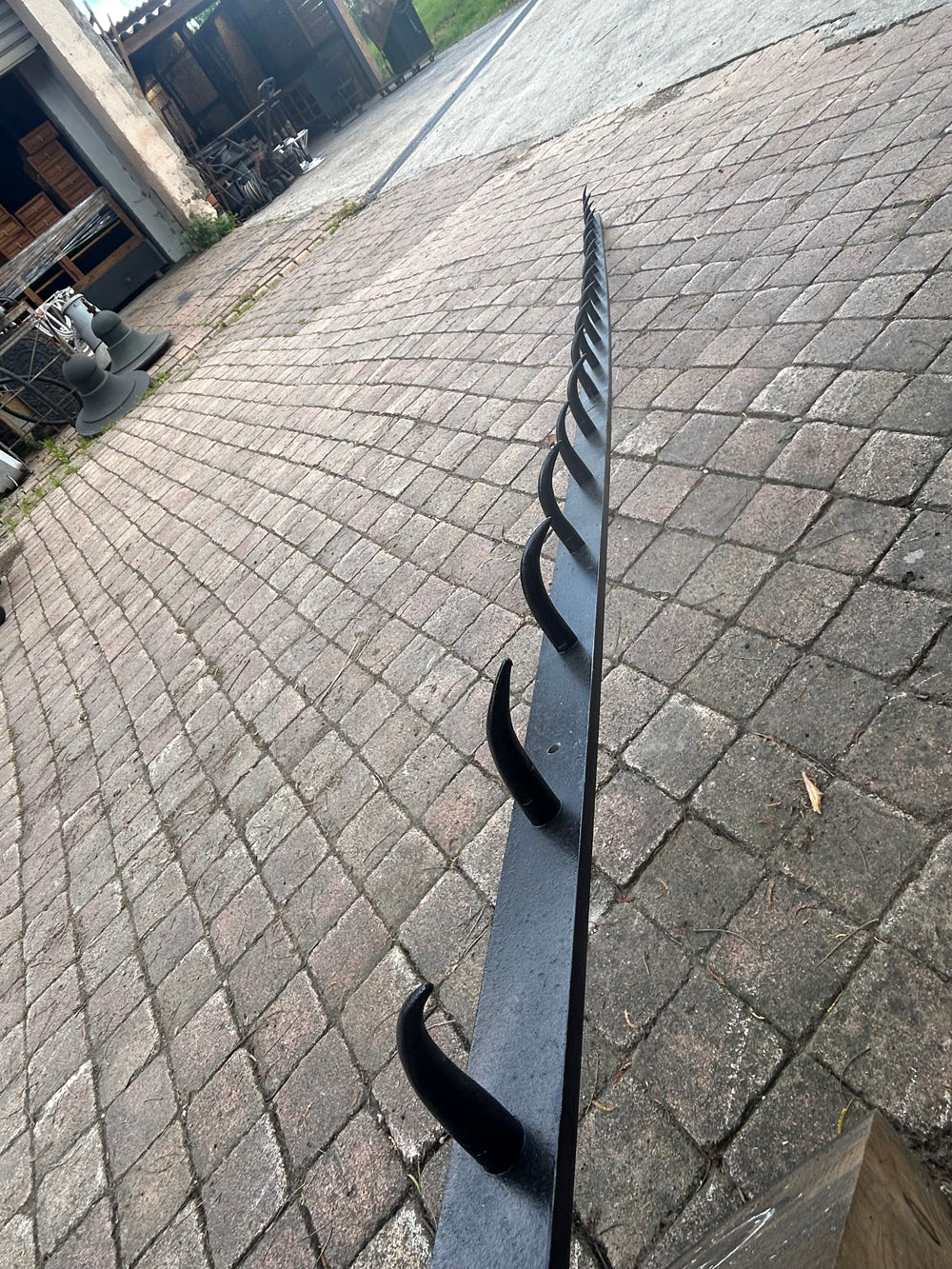 Ancien crochet de Boucher 17 dents de loup Réf 4471