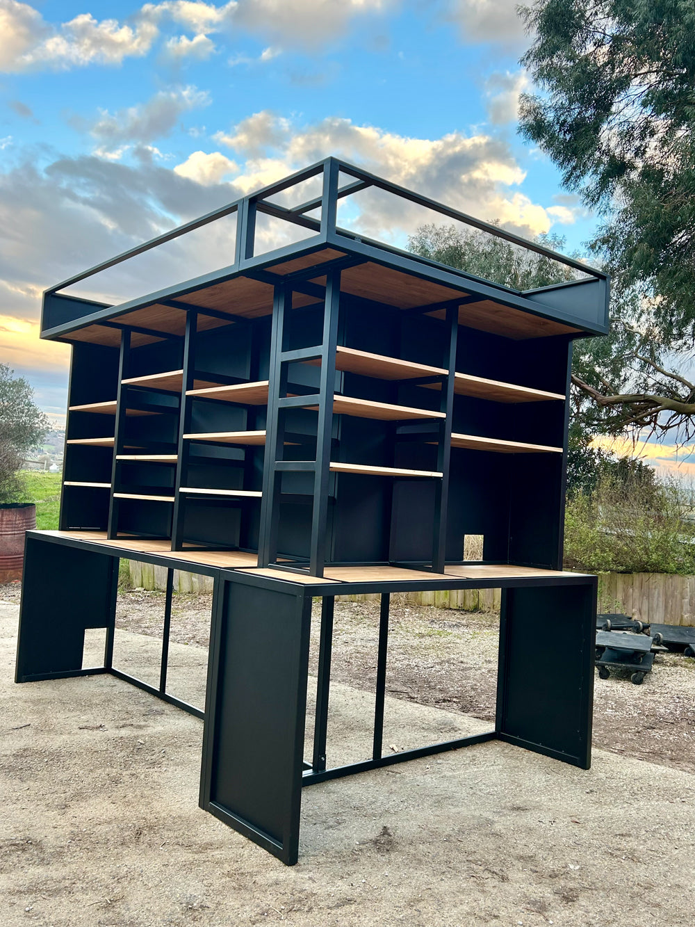 Arrière de comptoir sur mesure Réf 4397 Prix de base : 4500€