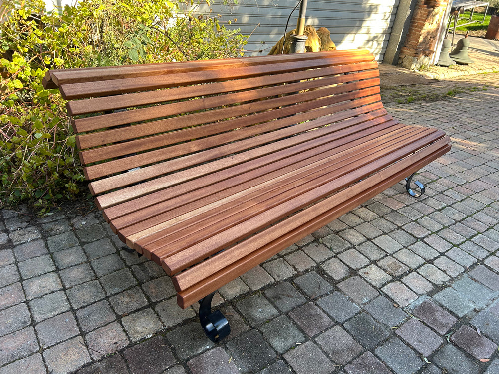 Banc piètement Rosace acier 1960 - Réf 4600