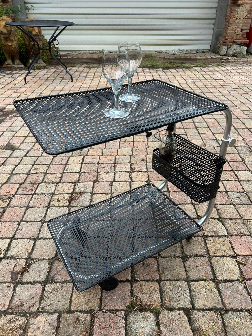 Bar Roulant de Jardin Vintage 1950 -Réf 4558