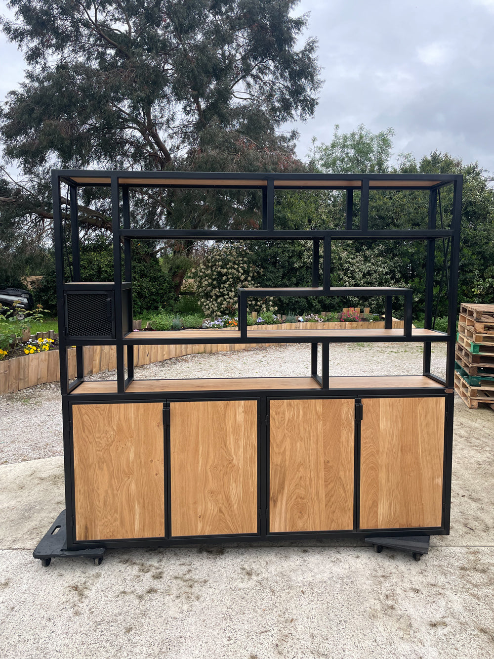 Bibliothèque industrielle destructurée 2 corps Réf 4037 Prix de base : 3100€