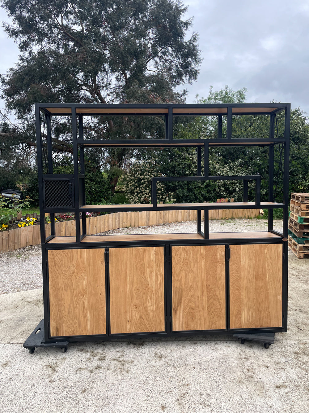 Bibliothèque industrielle destructurée 2 corps Réf 4037 Prix de base : 3100€