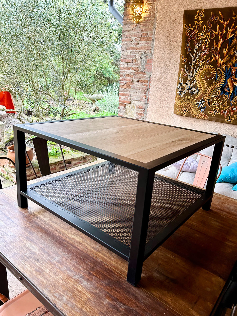 Table basse double plateaux Réf 4202 Prix de base : 590€