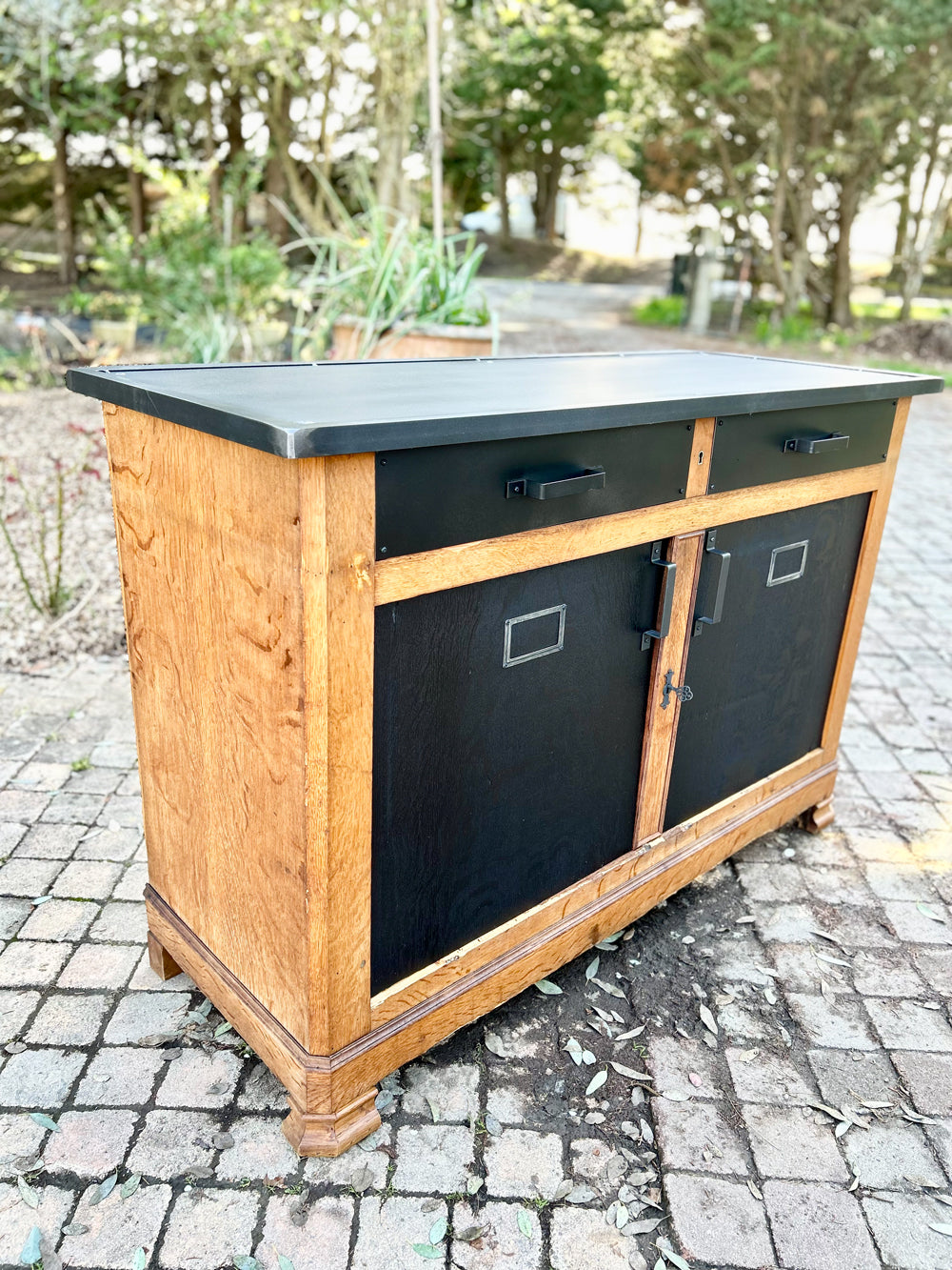 Buffet d'atelier chêne Réf 4222