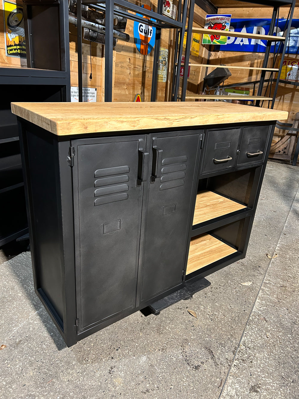 Buffet industriel portes et tiroirs ATAL Réf 4189