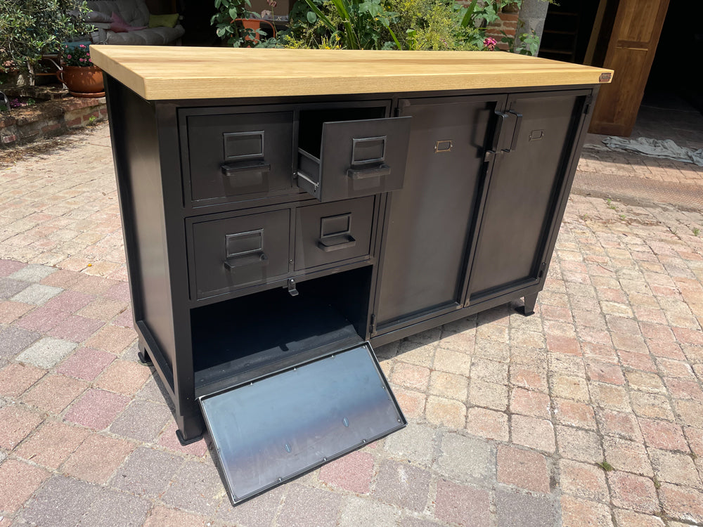 Buffet industriel tiroirs Roneo 1950 réf 4059