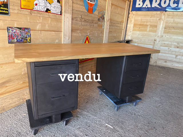 vendu Bureau Atal métal et frêne