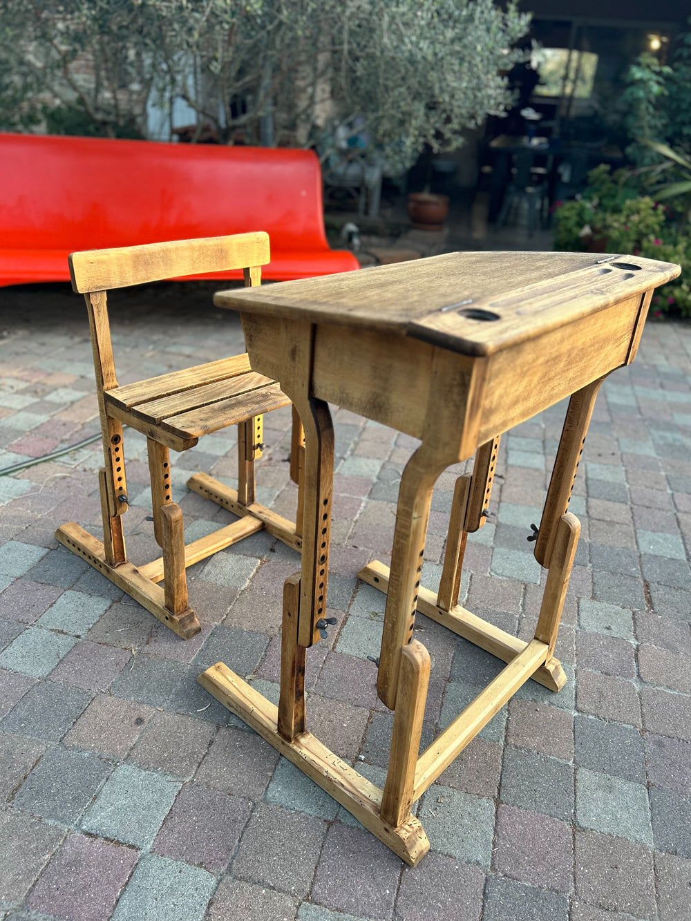 Bureau d'écolier réglable Royer 1950 réf 4122