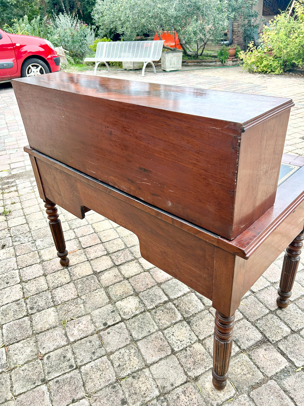 Bureau Napoleon III A gradin en acajou Réf 4317