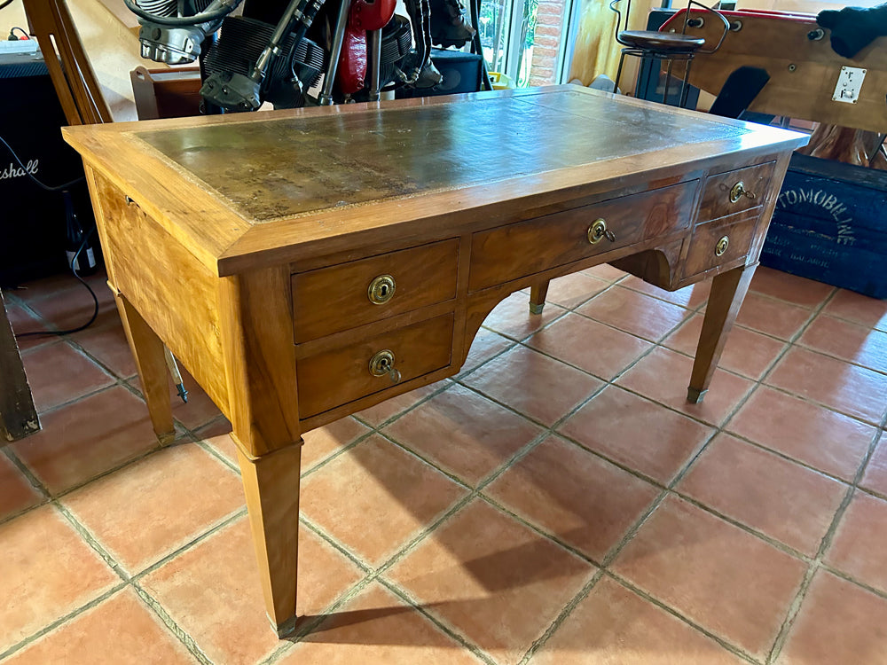 Bureau Direction Noyer Massif 1940 Extensions Plateau