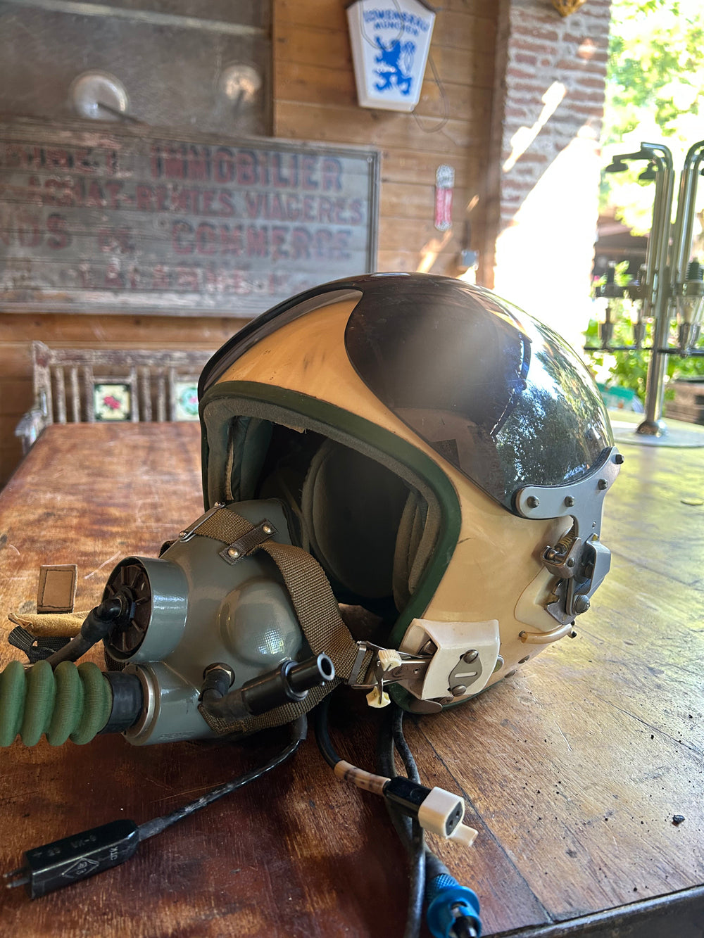 Casque pilote avion de chasse Russe 1960 Réf 4521