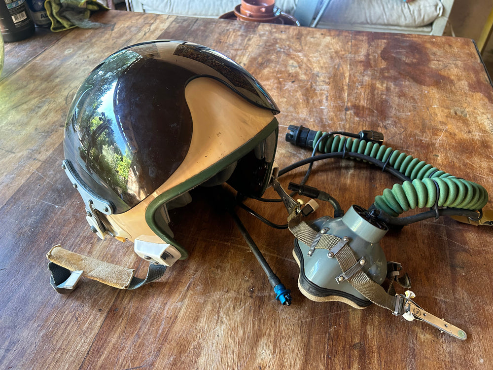 Casque pilote avion de chasse Russe 1960 Réf 4521