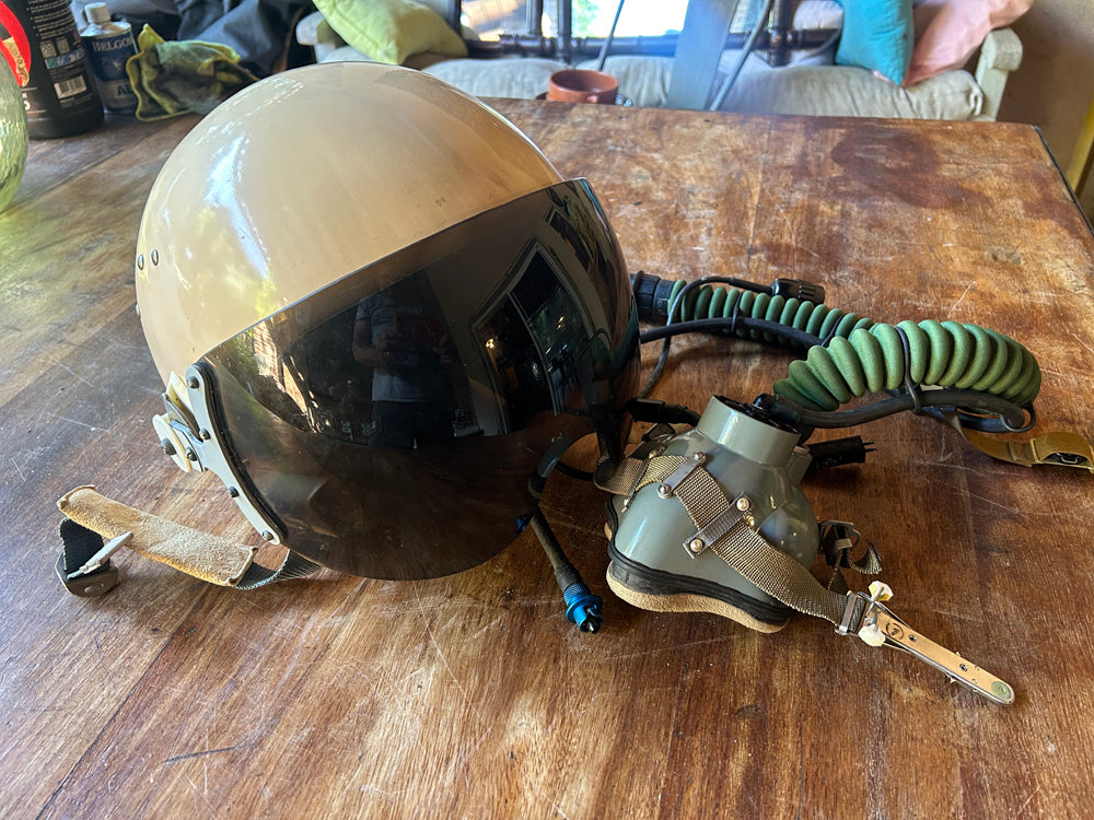 Casque pilote avion de chasse Russe 1960 Réf 4521