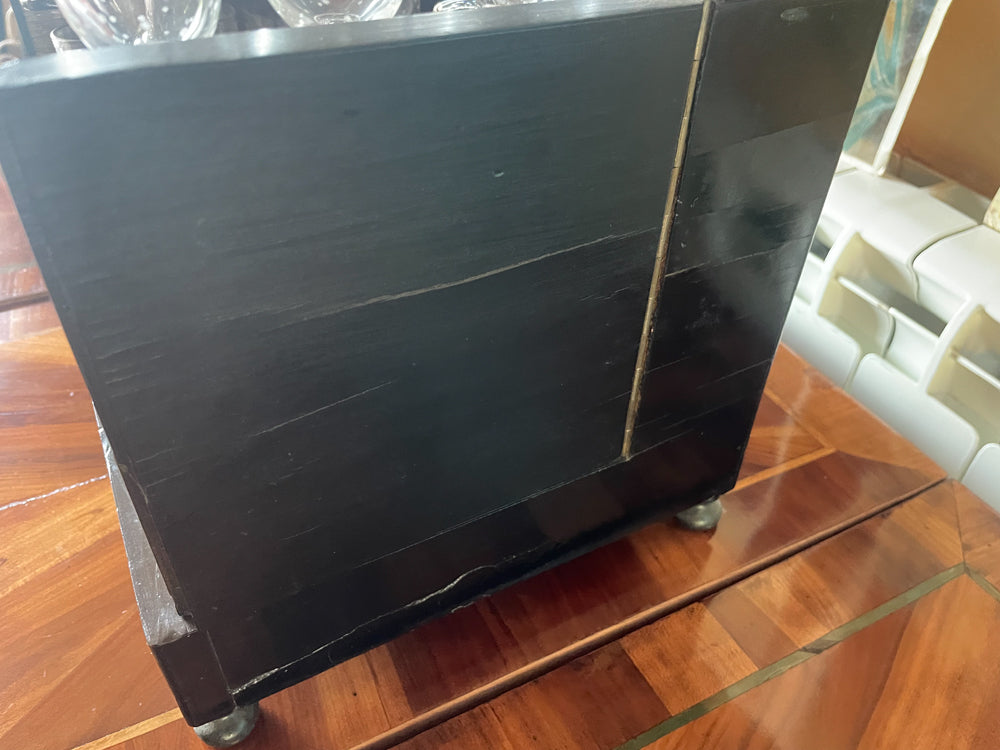 Cave à Liqueur Napoléon III Bois Laiton 15 Verres