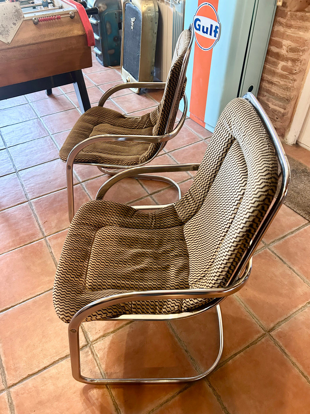 Lot de 2 chaises ( Willy Rizzo ) Réf 4622