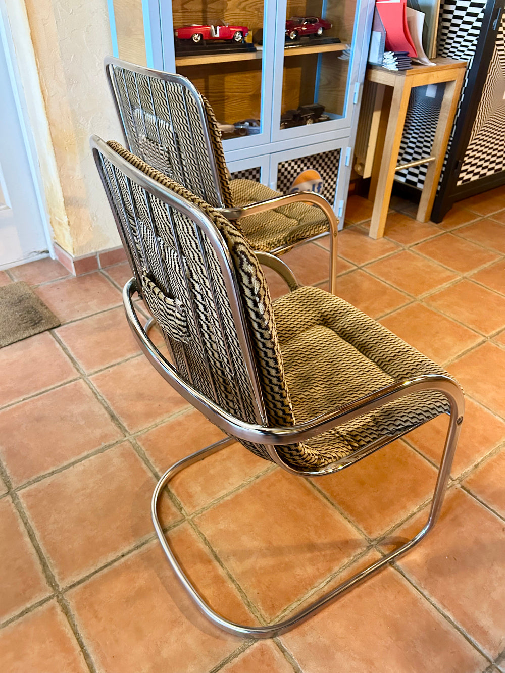 Lot de 2 chaises ( Willy Rizzo ) Réf 4622