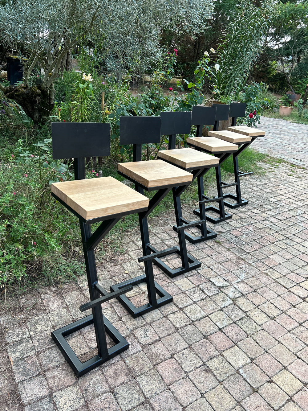 Chaise de bar industrielle Réf 4091 Prix de base 140€