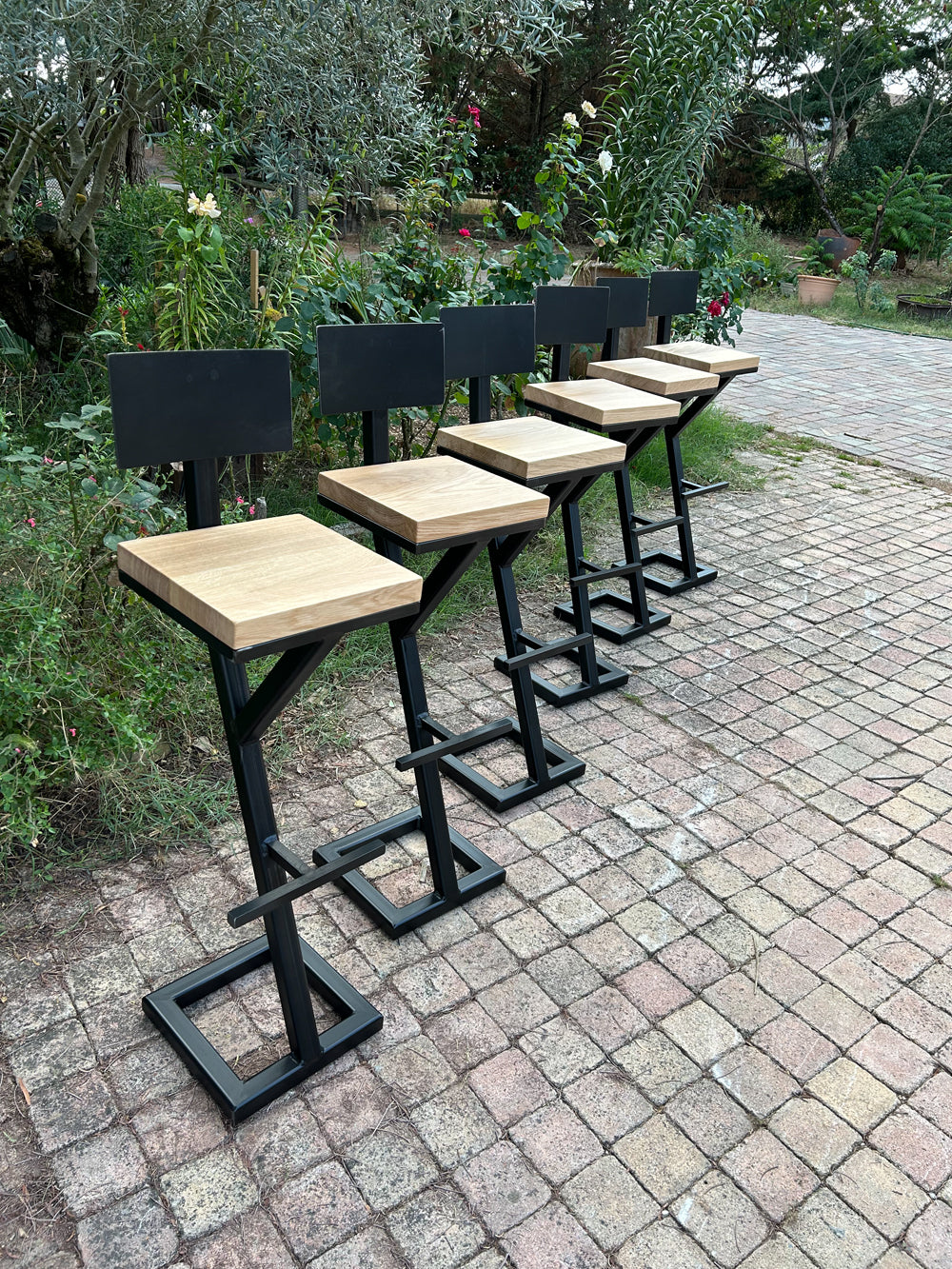 Chaise de bar industrielle Réf 4091 Prix de base 140€