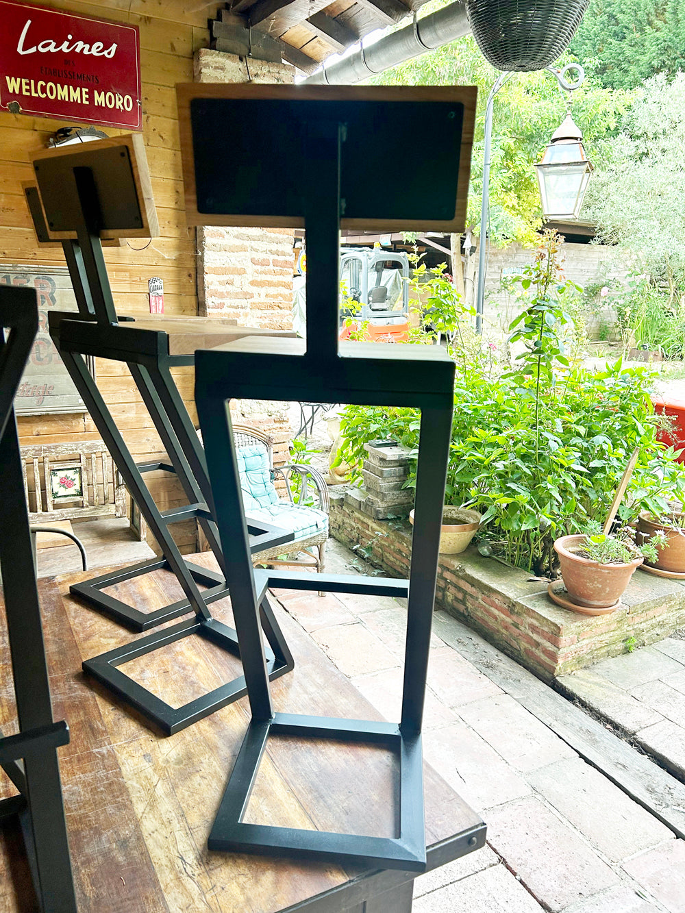 Chaise de Bar design industriel Réf 4498 prix:150€