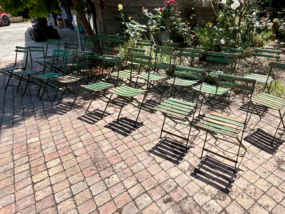 Chaises bistrot pliante 1950 Réf 4291