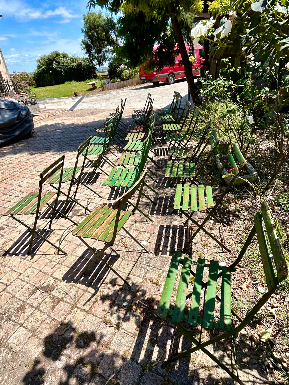 Chaises bistrot pliante 1950 Réf 4291