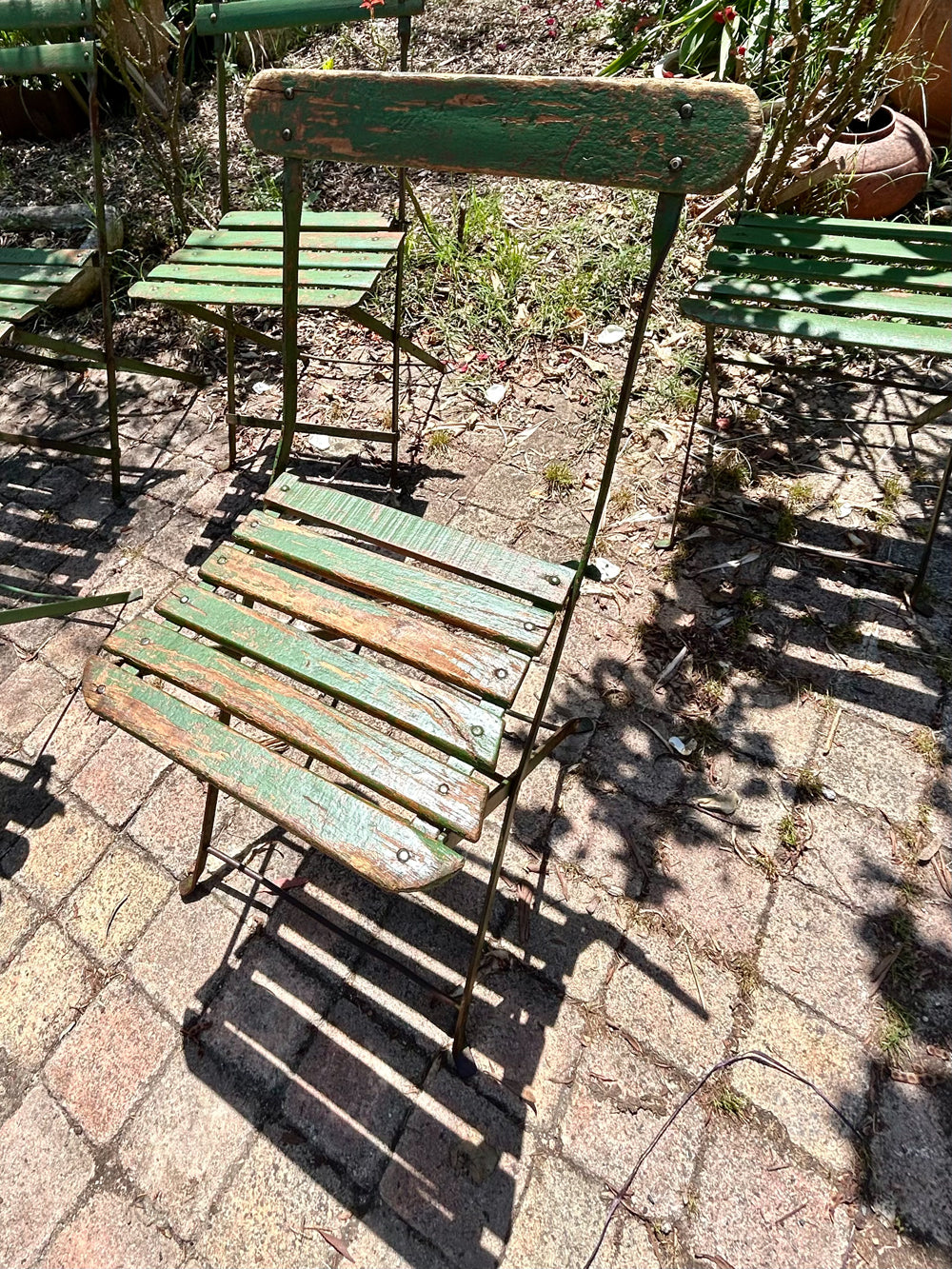 Chaises bistrot pliante 1950 Réf 4291