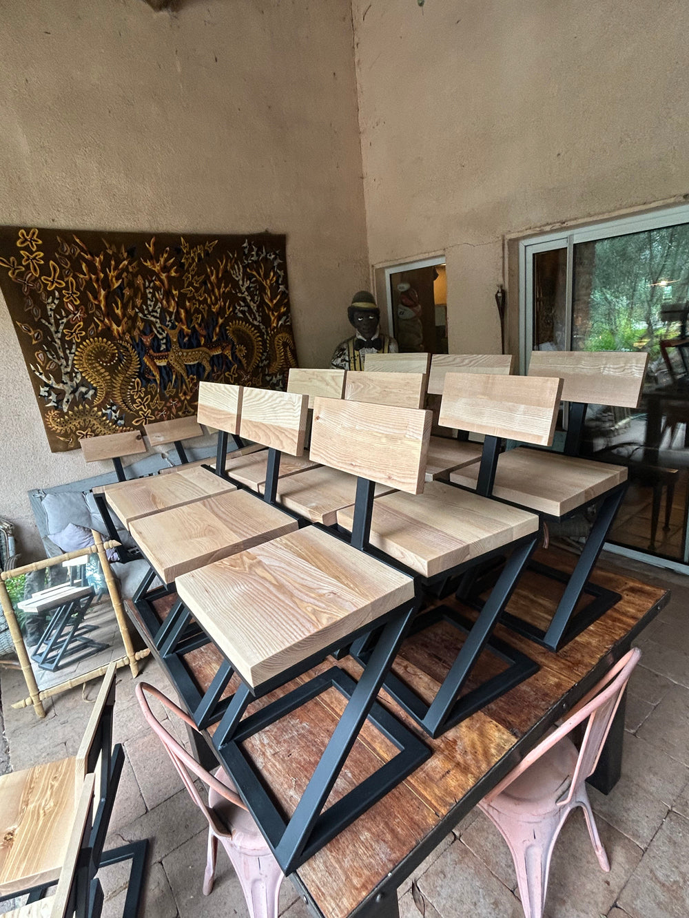 Chaise design industriel Réf 4549 Prix de base : 150€