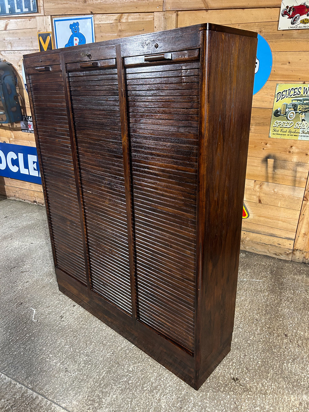 Classeur à rideau chêne 1950 Réf 4403