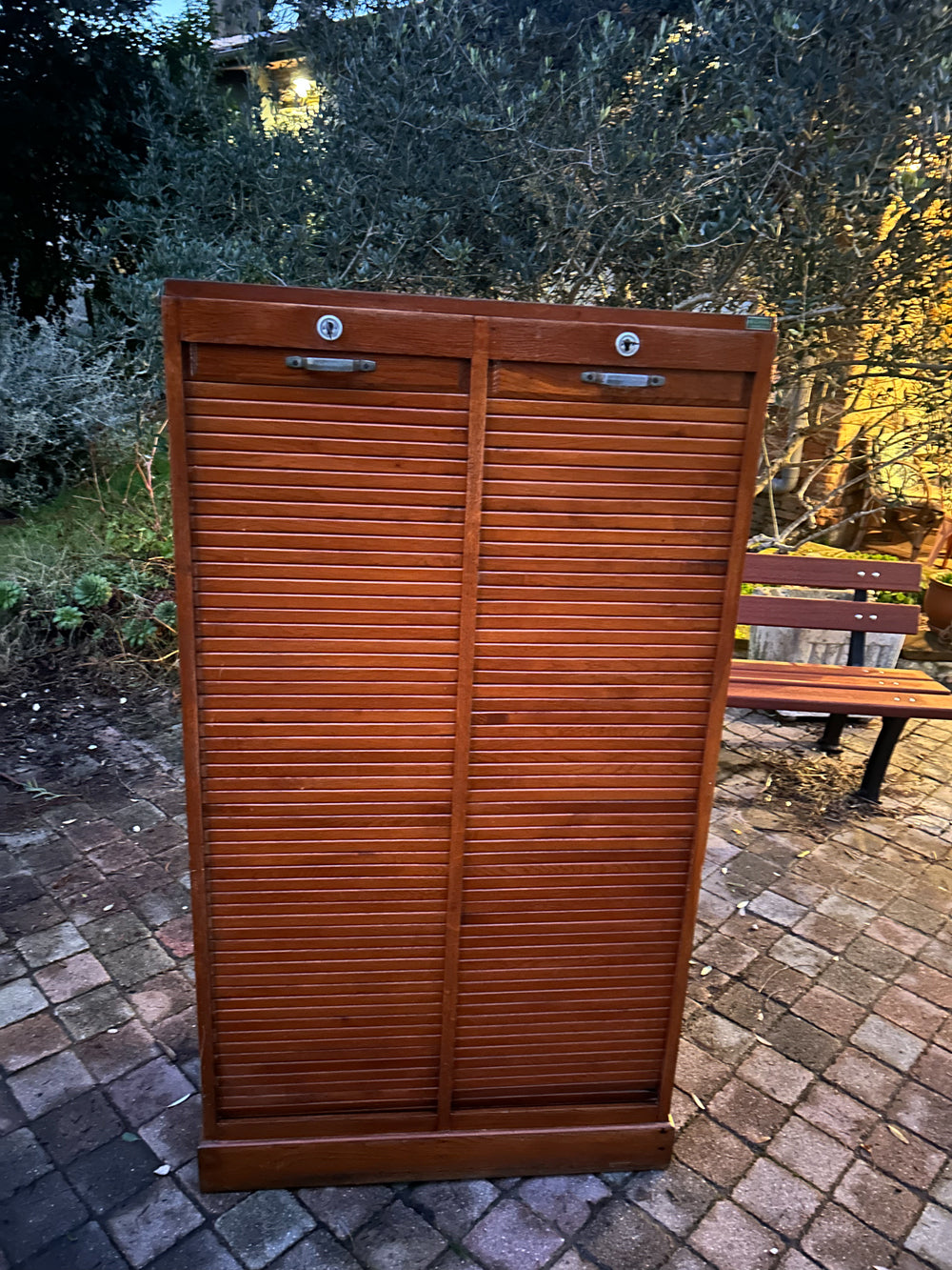 Classeur Double Rideau Chêne 1930 Saina Casablanca