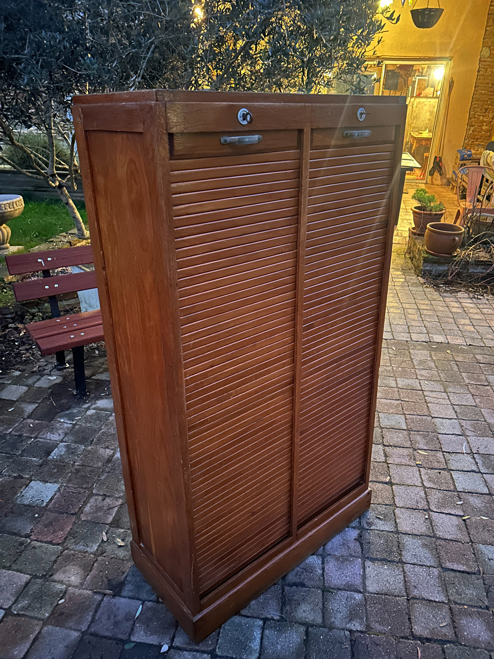 Classeur Double Rideau Chêne 1930 Saina Casablanca