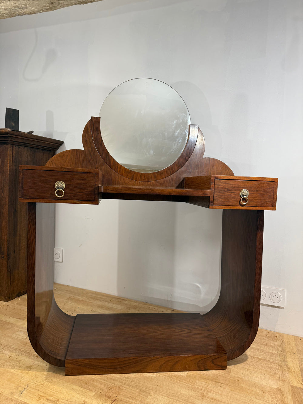 Coiffeuse Art Déco Vintage Palissandre 1930 - Réf 4561