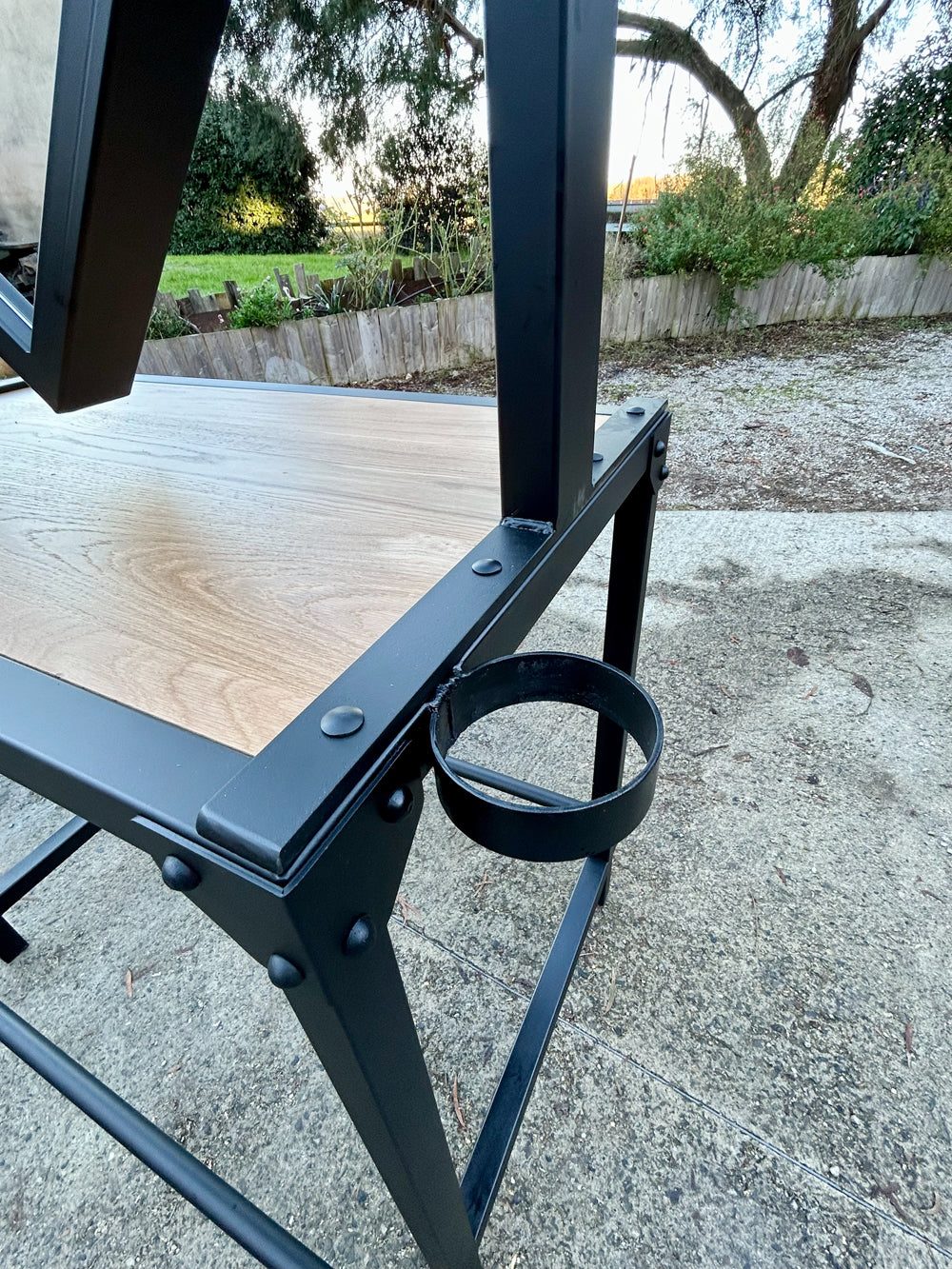 Console miroir de salon de coiffure Réf 4353 Prix de base : 1300€