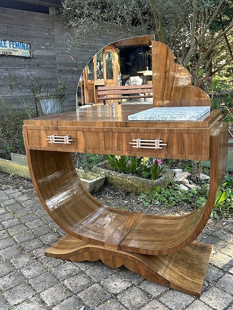 Coiffeuse Art Deco "paquebot" RF4657