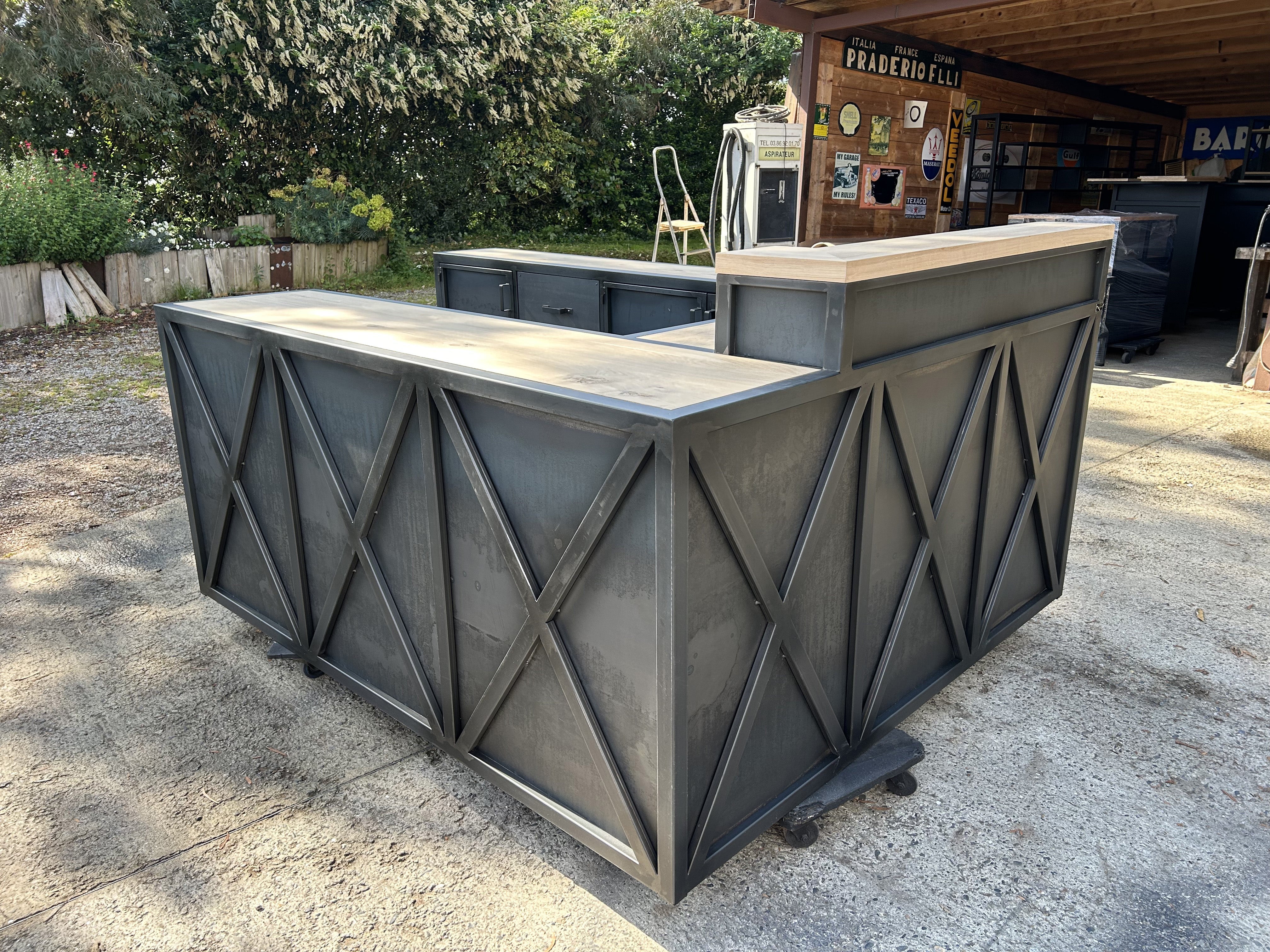 Comptoir et arrière de comptoir sur mesure - RF4697