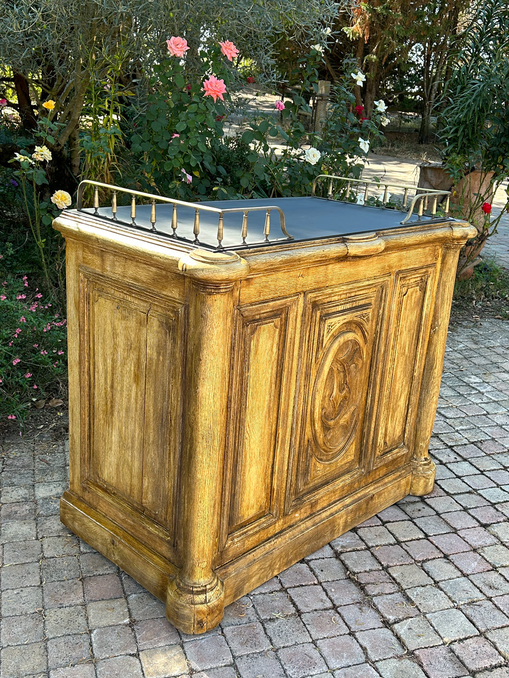 Comptoir magasin chêne 1950 Réf 4120