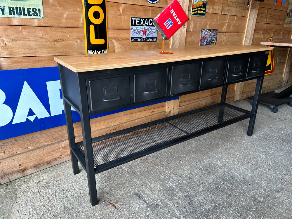 Console 6 tiroirs Roneo 1960 réf 4111