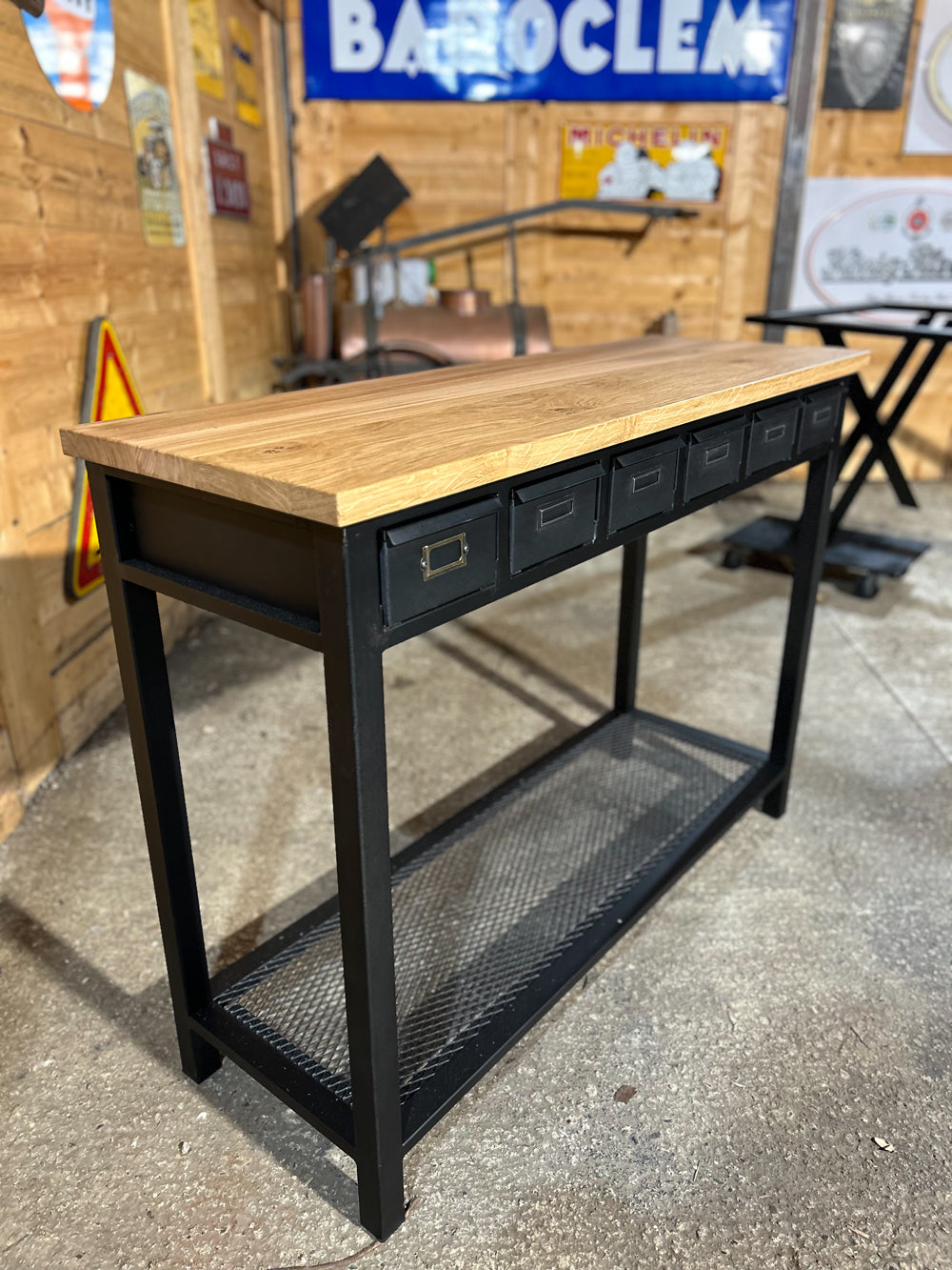 Console industrielle 6 tiroirs réf 4154