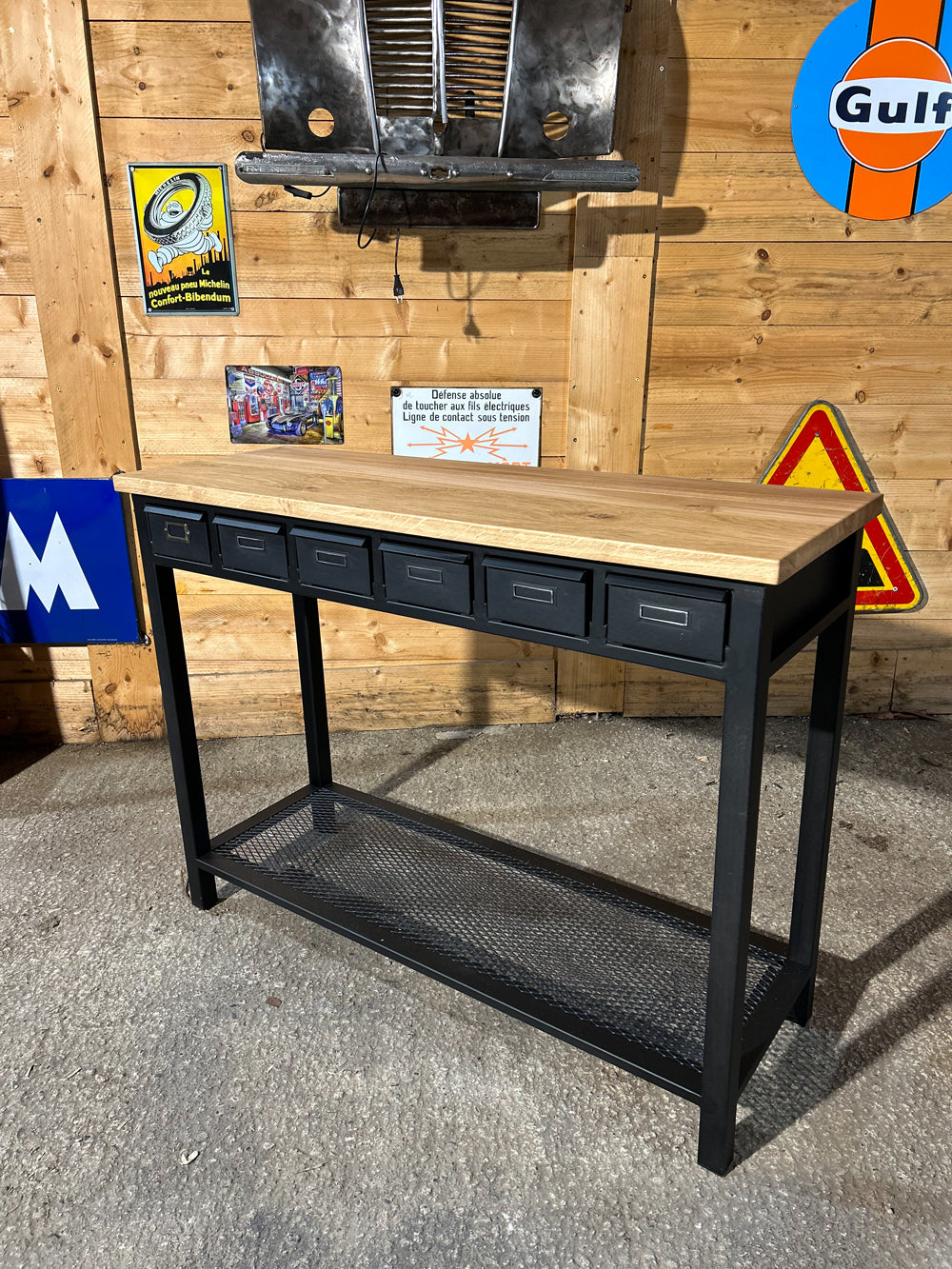 Console industrielle 6 tiroirs réf 4154