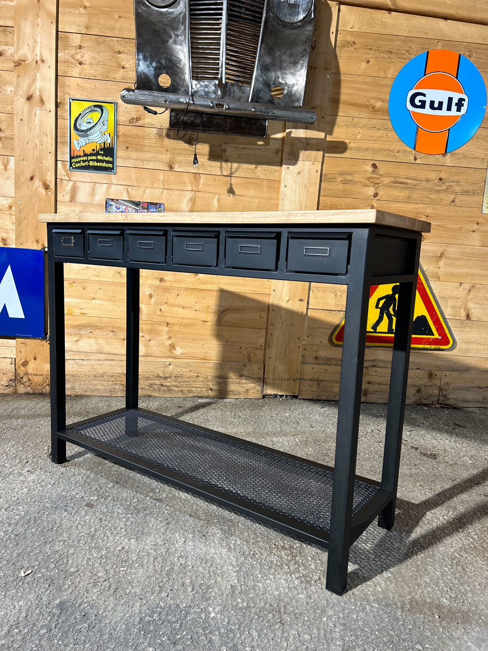 Console industrielle 6 tiroirs réf 4154