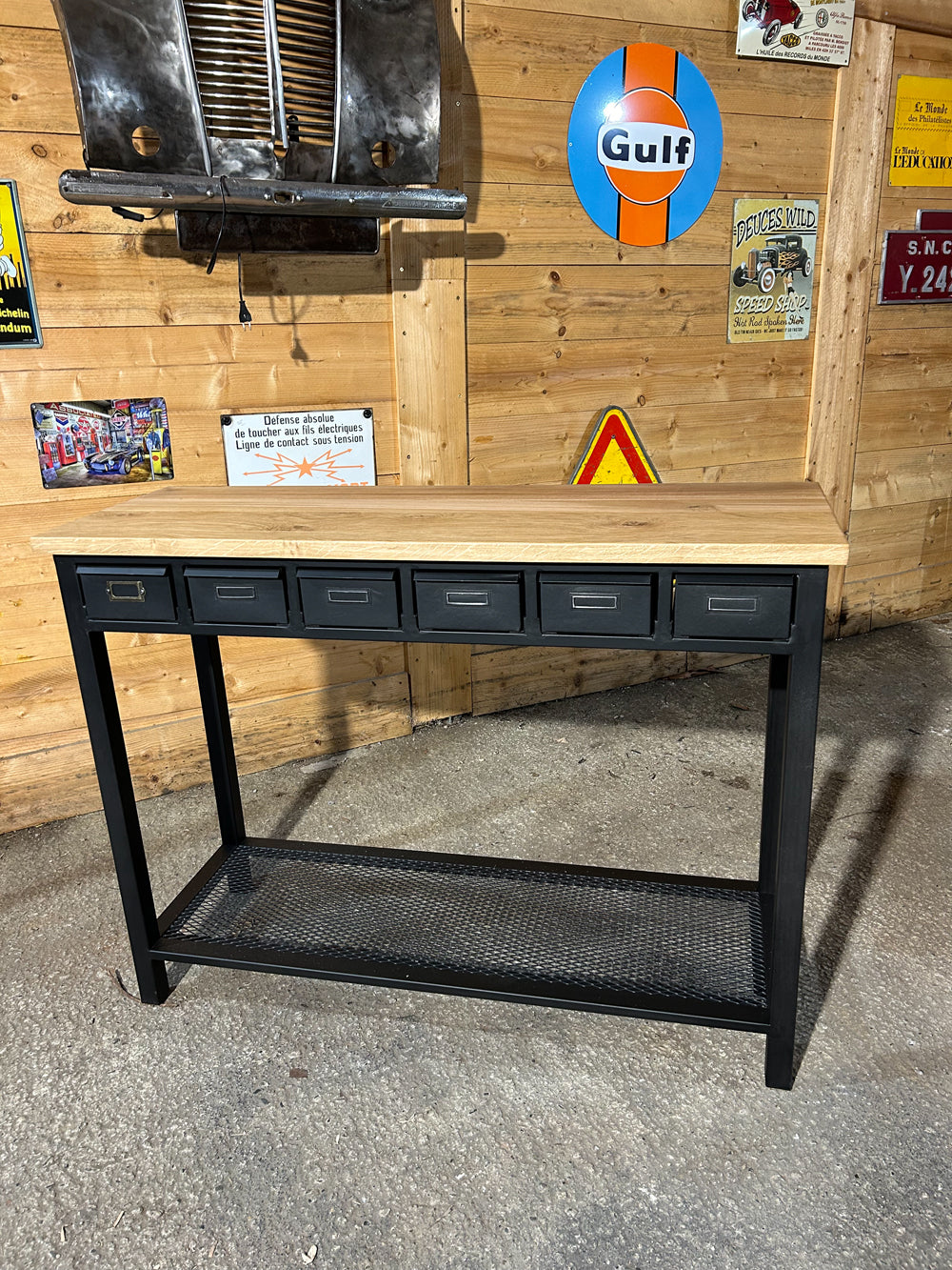 Console industrielle 6 tiroirs réf 4154