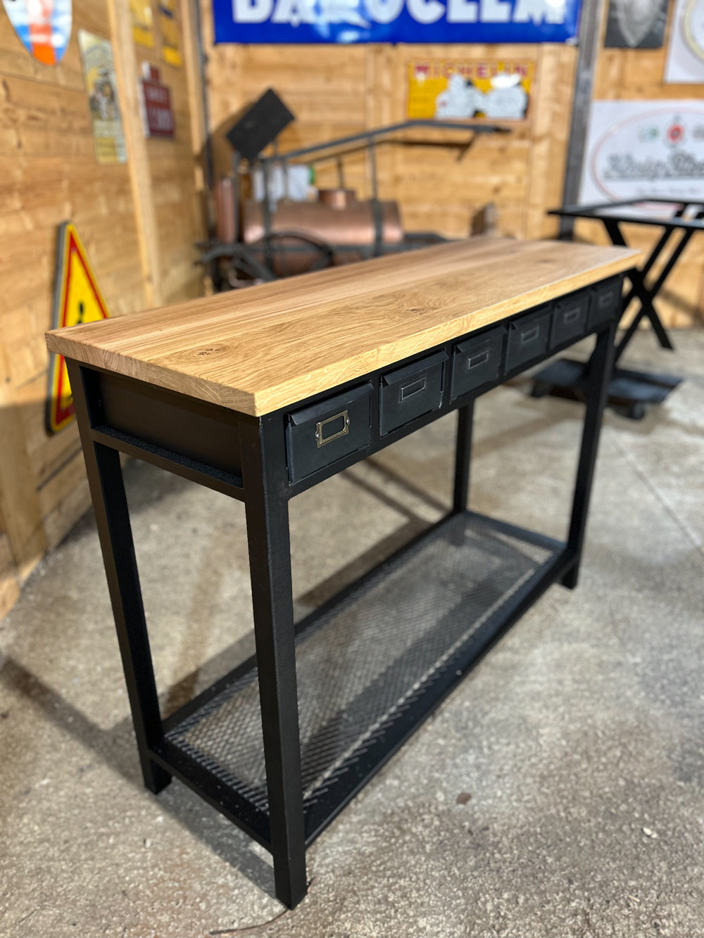 Console industrielle 6 tiroirs réf 4154