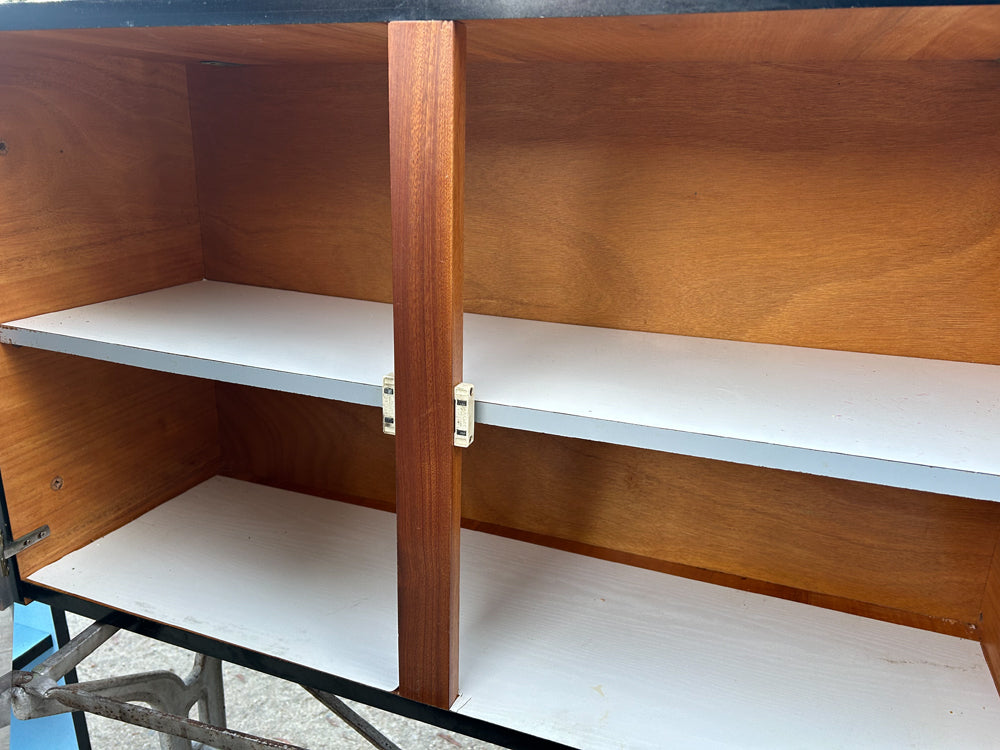 Buffet et Caisson cuisine Formica Bleu 1950 Réf 4362